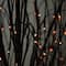 6ft. Orange & Purple LED Pre-Lit Halloween Black Willow Artificial Fall Tree